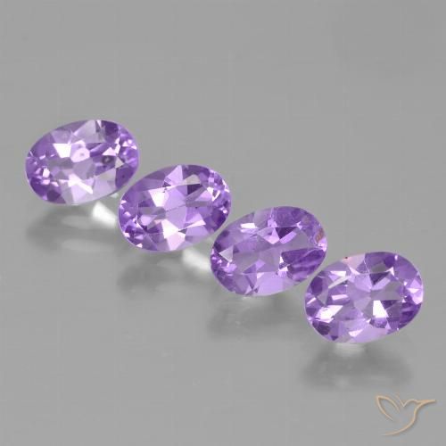 2.91ctw Naturale Deep Iris Violetta Ametista, Ovale, VS