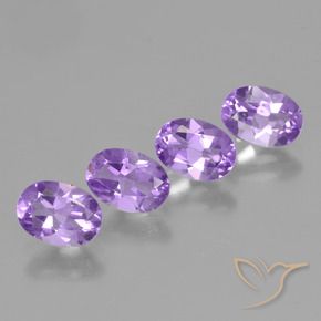 Gemme di Ametista Deep Iris Violetta naturale da 2.91 ct, Ovale, VS