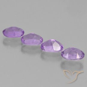 Gemme di Ametista Viola medio naturale da 3.00 ct, Ovale, VS