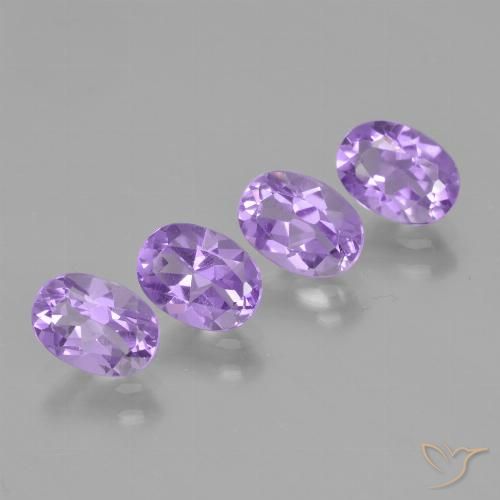 3.09ctw Naturale Deep Iris Violetta Ametista, Ovale, VVS-VS