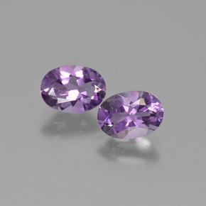 Gemme di Ametista Viola naturale da 1.39 ct, Taglio ovale, VS