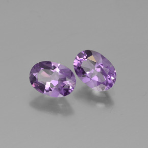 Gemme di Ametista Viola naturale da 1.39 ct, Taglio ovale, VS