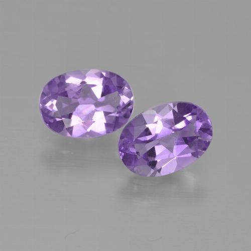 Gemme di Ametista Viola medio naturale da 1.40 ct, Taglio ovale, VS