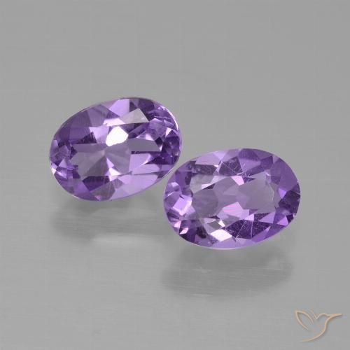 1.46ctw Naturale Viola scuro Ametista, Ovale, VVS-VS