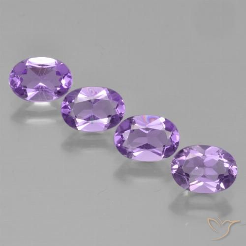 Gemme di Ametista Viola scuro naturale da 2.82 ct, Ovale, VS