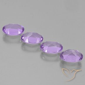 Gemme di Ametista Viola scuro naturale da 2.82 ct, Ovale, VS