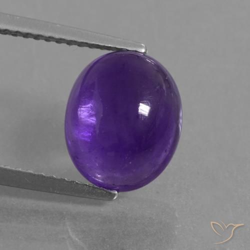 3.52ct Naturale Viola medio Ametista, Ovale, Traslucido
