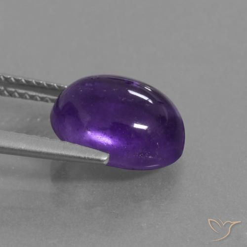 Ametista Viola medio naturale da 3.52 ct, Ovale, Traslucido