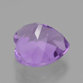 Ametista Viola violaceo medio naturale da 3.43 ct, A forma di cuore, VVS-VS