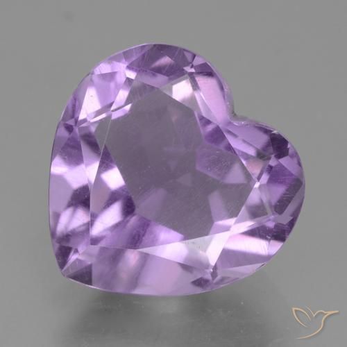 2.81ct Naturale Viola medio Ametista, Cuore, VS