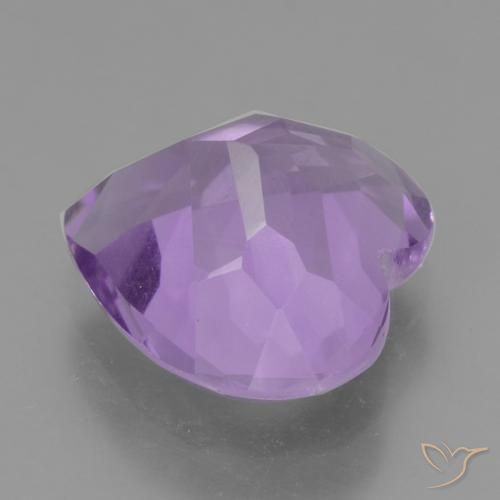 Ametista Viola medio naturale da 2.81 ct, Cuore, VS