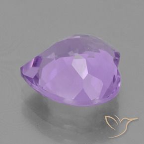 Ametista Viola tendente al rosa naturale da 3.05 ct, Cuore, VVS-VS