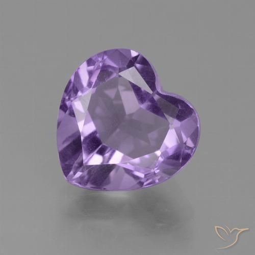 3.12ct Naturale Viola medio Ametista, Cuore, VS