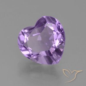 Ametista Viola medio naturale da 3.12 ct, Cuore, VS