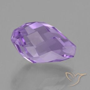 Ametista Viola Iris Rosato naturale da 3.52 ct, Taglio briolette, VS