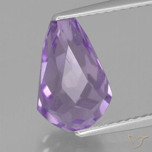 3.76ct Naturale Viola Iris Rosato Ametista, Taglio briolette, VS