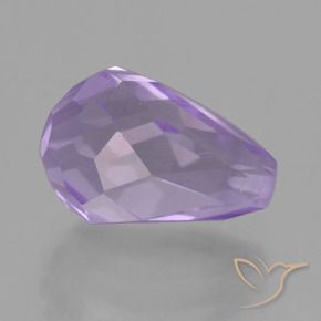 Ametista Viola Iris Rosato naturale da 3.76 ct, Taglio briolette, VS