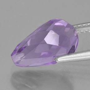 Ametista Viola naturale da 3.86 ct, Taglio briolette, VS