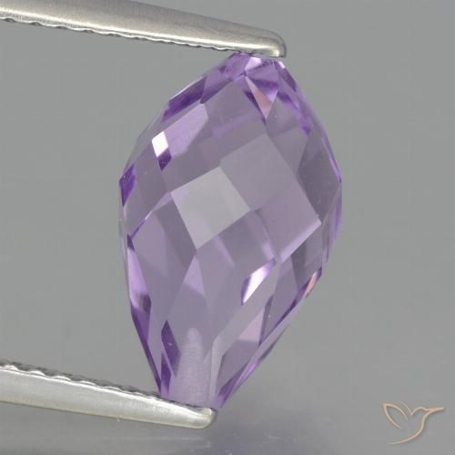 3.48ct Naturale Viola rosato chiaro Ametista, Taglio briolette, VS