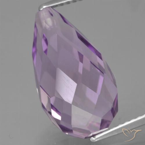 8.81ct Naturale Viola Rosato Medio Ametista, Taglio briolette, VS