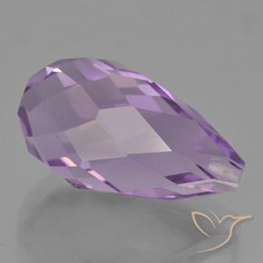 Ametista Viola Rosato Medio naturale da 8.81 ct, Taglio briolette, VS