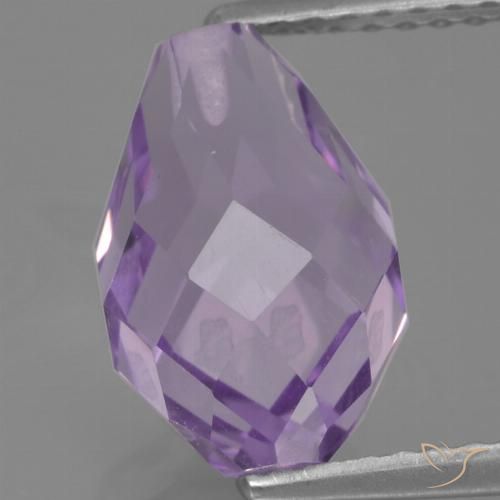 3.55ct Naturale Viola medio Ametista, Taglio briolette, VS
