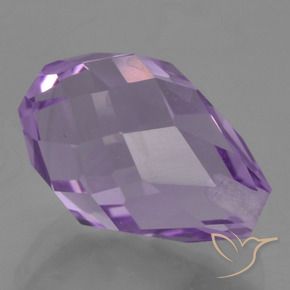 Ametista Viola medio naturale da 3.55 ct, Taglio briolette, VS