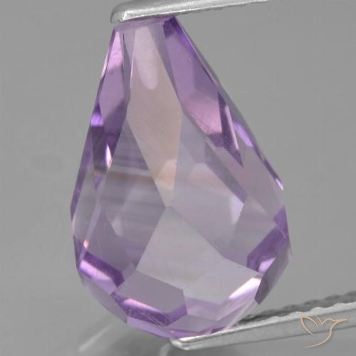 4.95ct Naturale Viola medio Ametista, Taglio briolette, VS