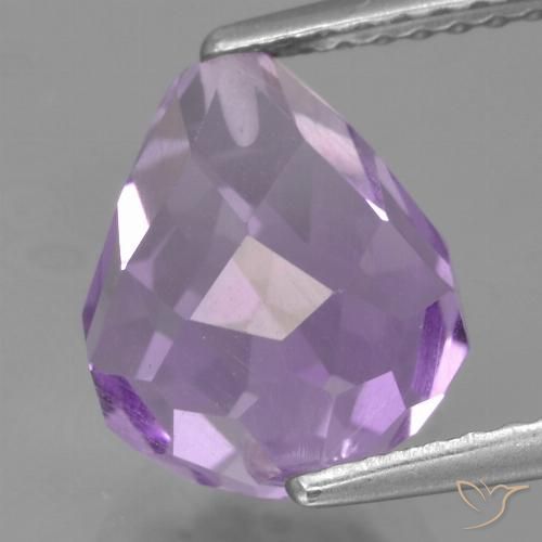 3.92ct Naturale Viola medio Ametista, Taglio briolette, VS