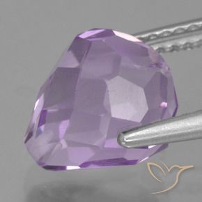 Ametista Viola medio naturale da 3.92 ct, Taglio briolette, VS