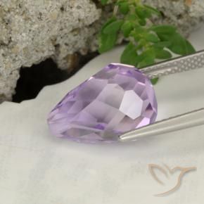Ametista Iris Violetta naturale da 7.13 ct, Taglio briolette, VS