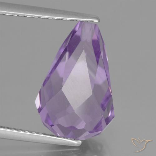 7.29ct Naturale Viola Iris Rosato Ametista, Taglio briolette, VS