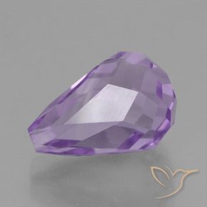 Ametista Viola Iris Rosato naturale da 7.29 ct, Taglio briolette, VS