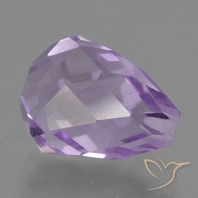Ametista Viola rosato chiaro naturale da 3.32 ct, Taglio briolette, VS