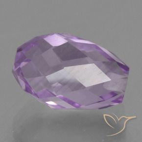 Ametista Deep Iris Violetta naturale da 2.78 ct, Taglio briolette, VS