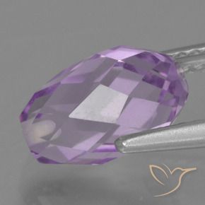 Ametista Deep Iris Violetta naturale da 2.78 ct, Taglio briolette, VS