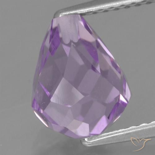 3.06ct Naturale Iris Violetta Ametista, Taglio briolette, VS