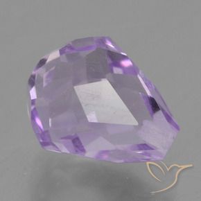 Ametista Iris Violetta naturale da 3.06 ct, Taglio briolette, VS