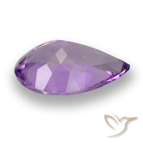 Ametista Viola violaceo intenso naturale da 4.60 ct, Forma a pera, VVS-VS