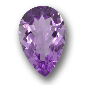 Ametista viola naturale da 5,03 ct, taglio a pera, VVS