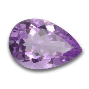 Ametista viola naturale da 5,03 ct, taglio a pera, VVS