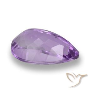 Ametista Viola medio naturale da 6.11 ct, Forma a pera, VVS