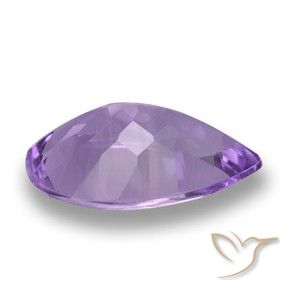 Ametista Colore viola intenso naturale da 3.87 ct, Forma a pera, VVS