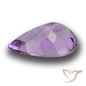 Ametista Viola Rosato Medio naturale da 4.98 ct, Forma a pera, VVS-VS