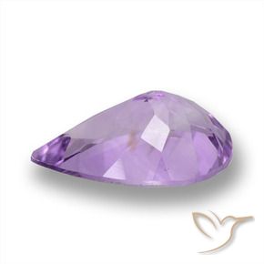 Ametista Viola medio naturale da 4.58 ct, Forma a pera, VVS