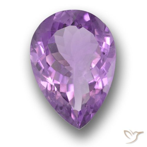 Ametista viola violaceo medio naturale da 8,86 ct, taglio a pera, VVS-VS