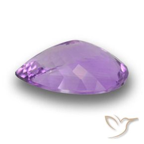 Ametista viola violaceo medio naturale da 8,86 ct, taglio a pera, VVS-VS