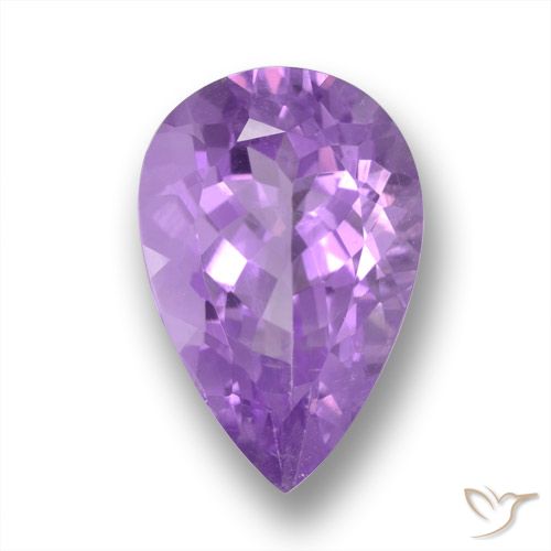 5.37ct Naturale violaceo Ametista, Forma a pera, VS