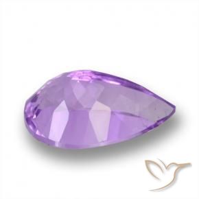 Ametista violaceo naturale da 5.37 ct, Forma a pera, VS