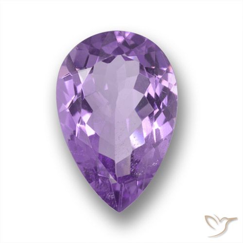 4.90ct Naturale violaceo Ametista, Forma a pera, VS